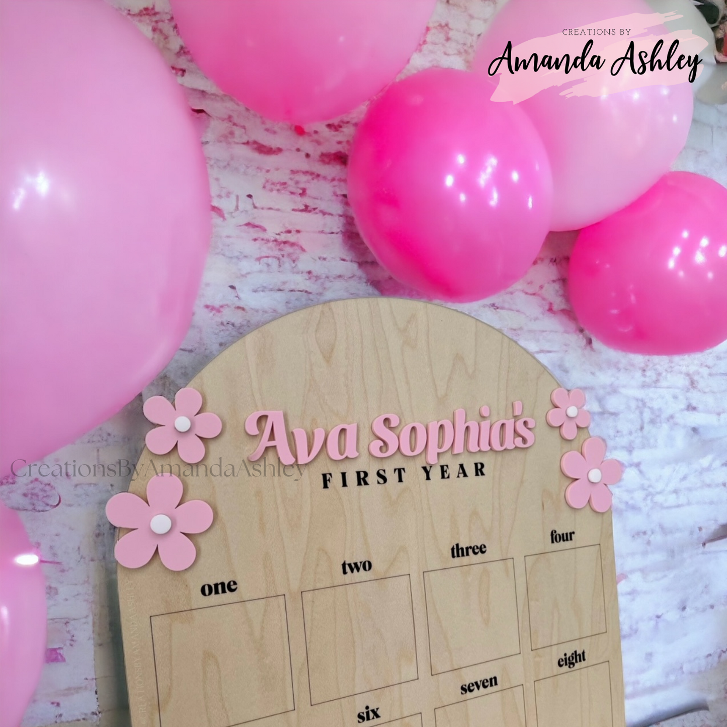 Daisy First Year Photo Board