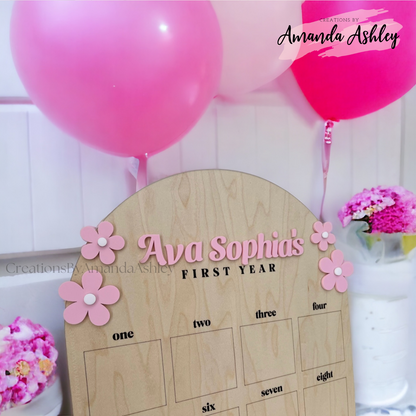 Daisy First Year Photo Board