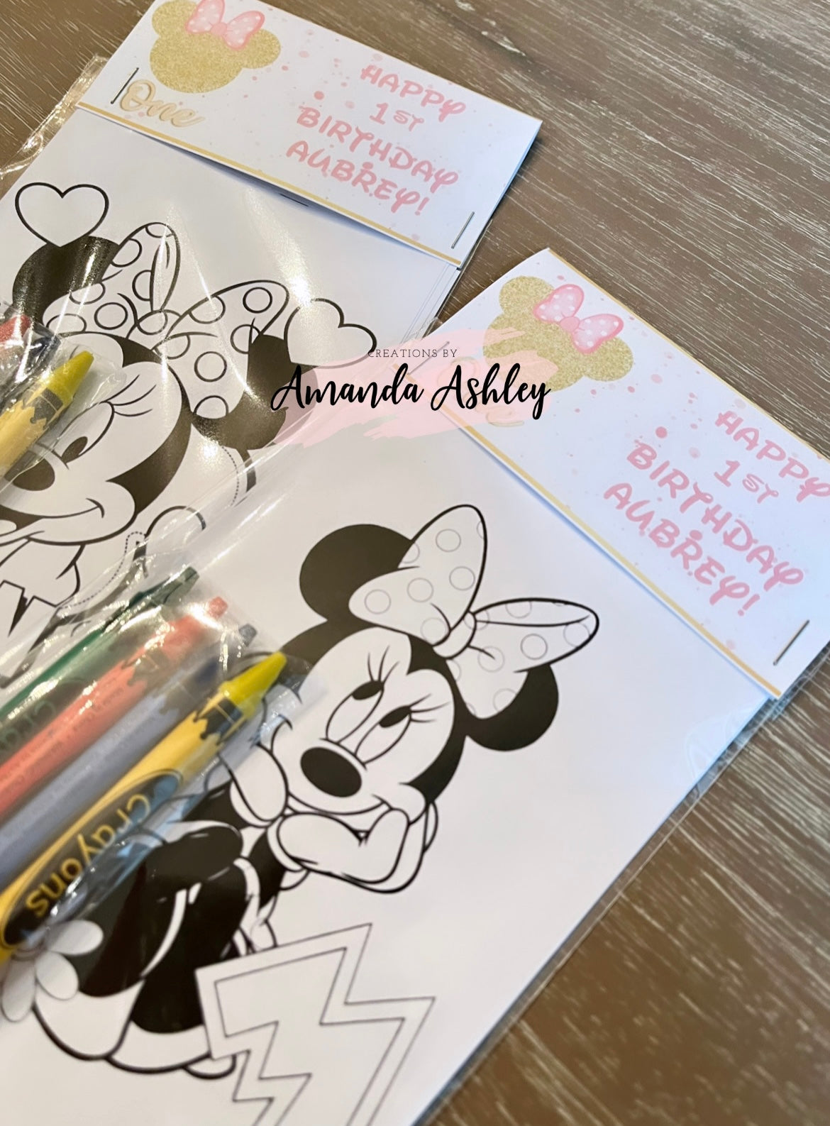 Minnie Mouse Coloring Favors