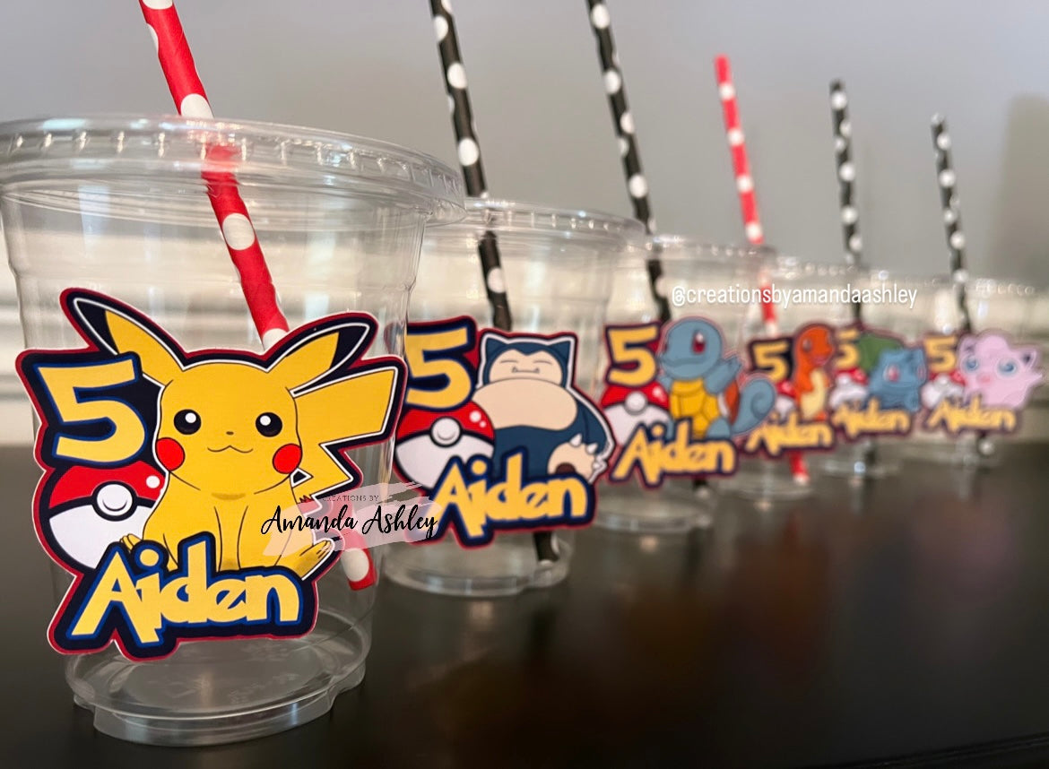 Pokemon Party Cups