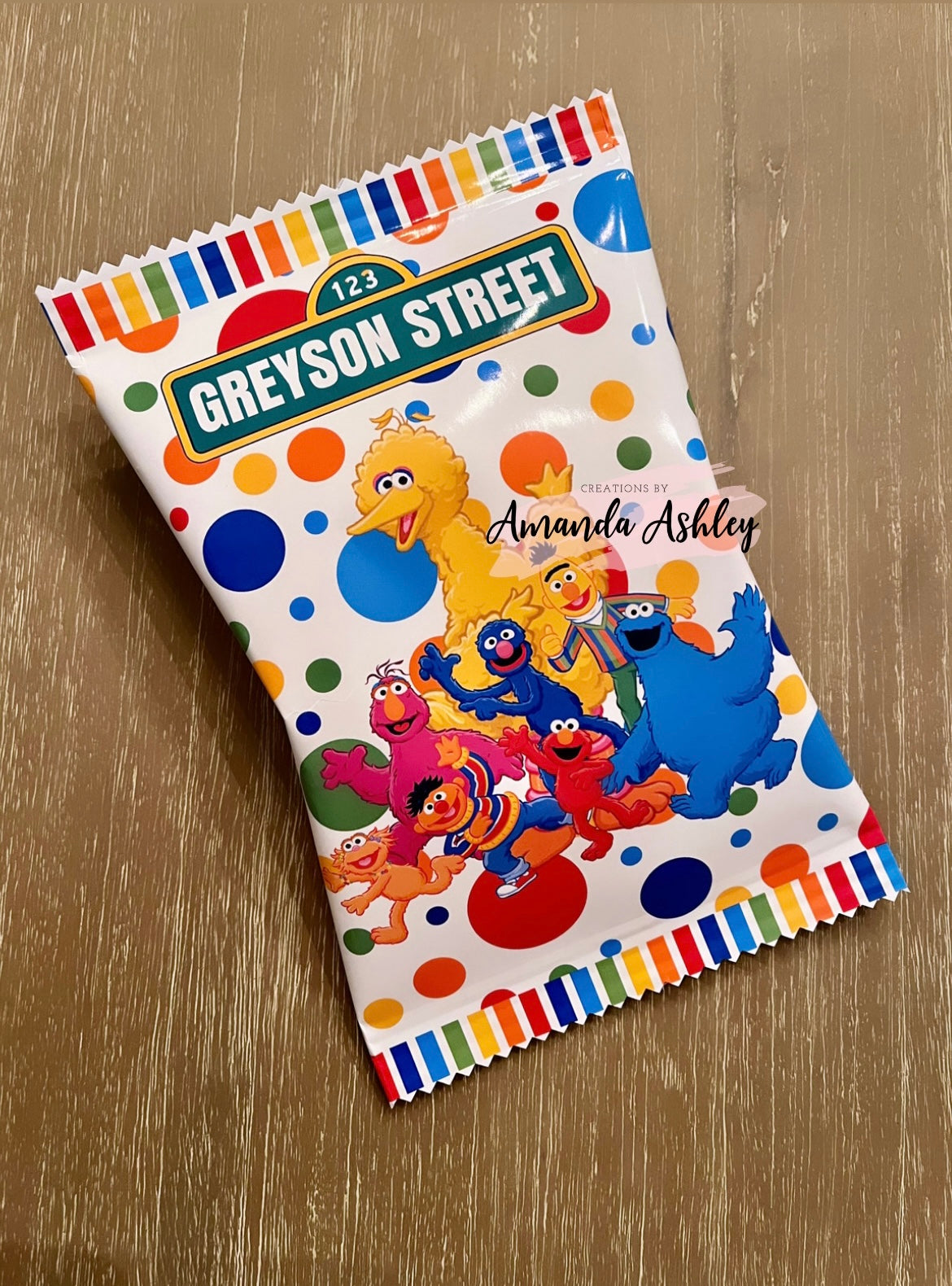 Sesame Street Themed Chip Bags