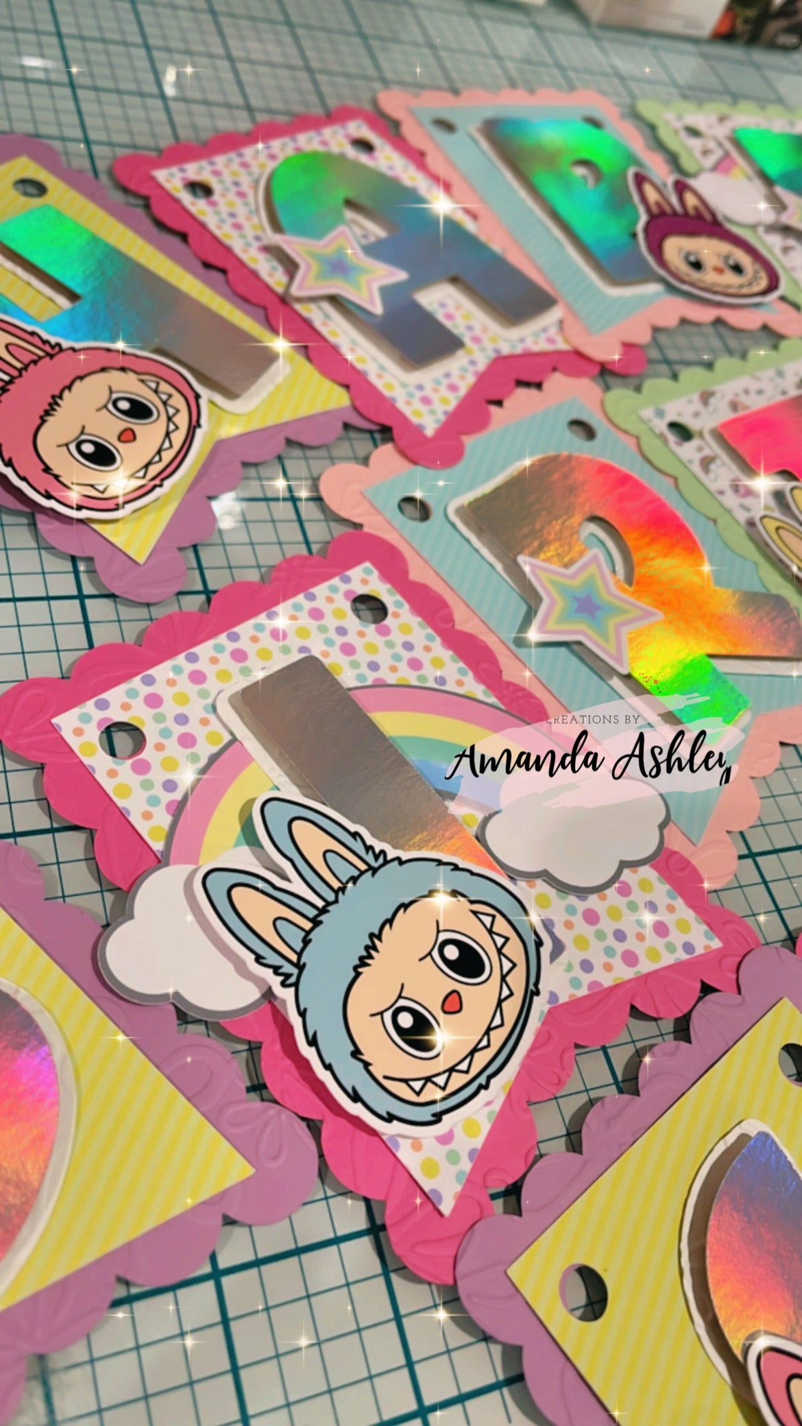 Labubu Birthday Party Banner