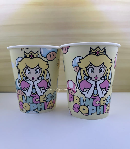 Princess Peach Party Cups