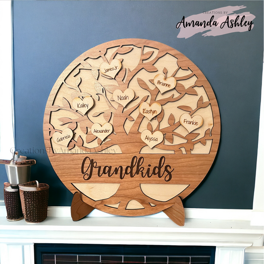 Family Tree Decorative Round