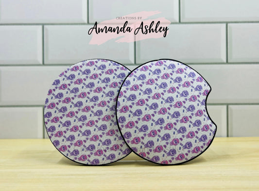 Labubu Car Coasters (Set of 2)