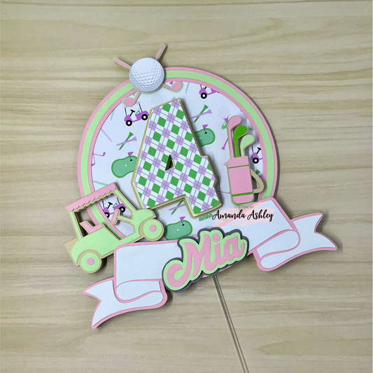Par-tee Time Golf Cake Topper