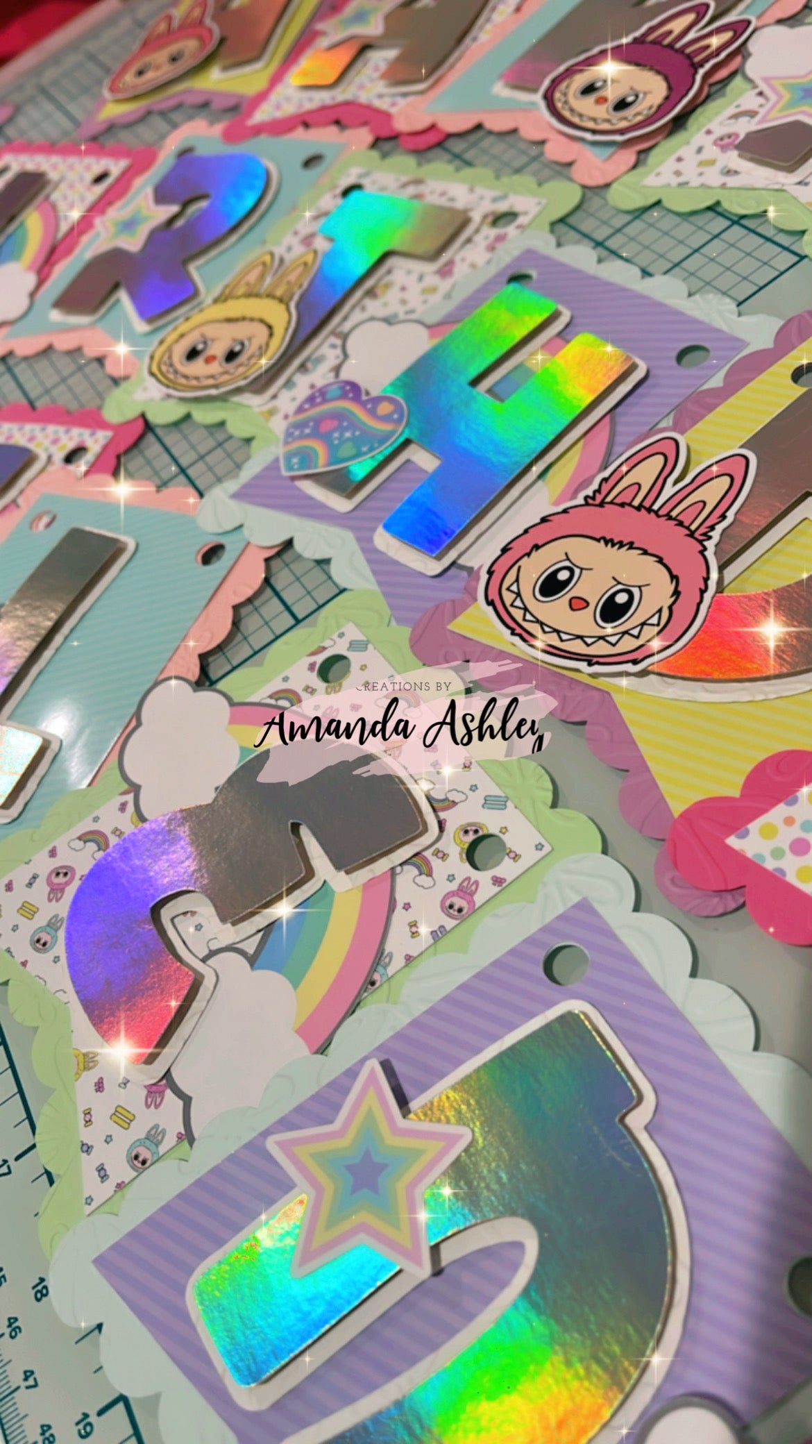 Labubu Birthday Party Banner