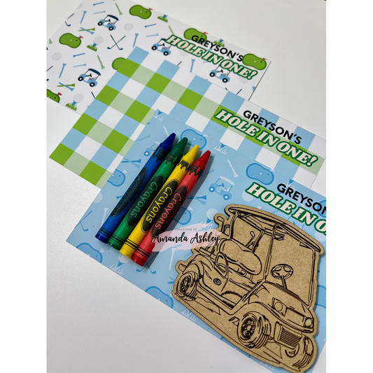 Hole in One Golf - Color Your Own Golf Cart