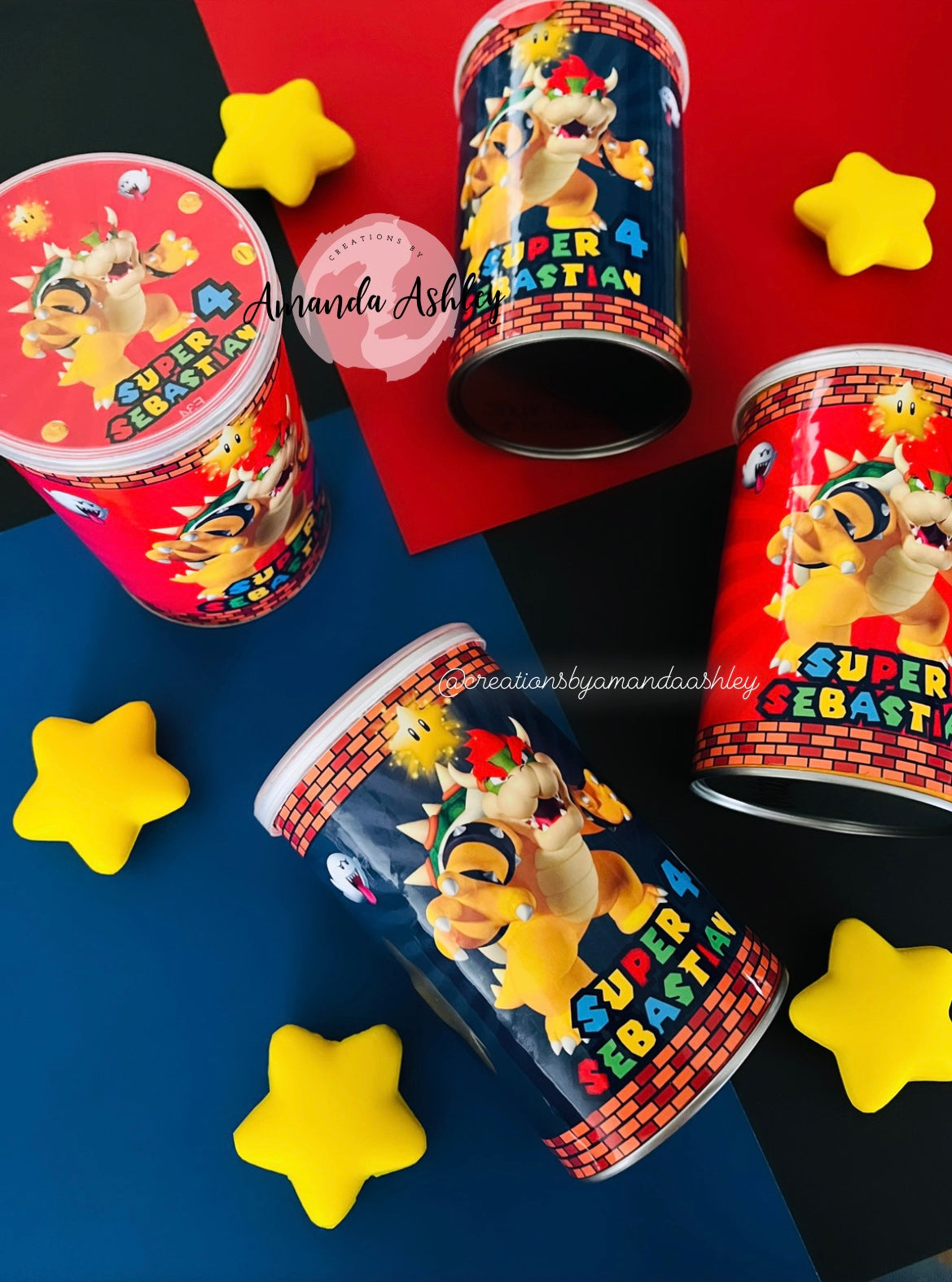 Bowser/Super Mario Brothers Themed Pringles Favors