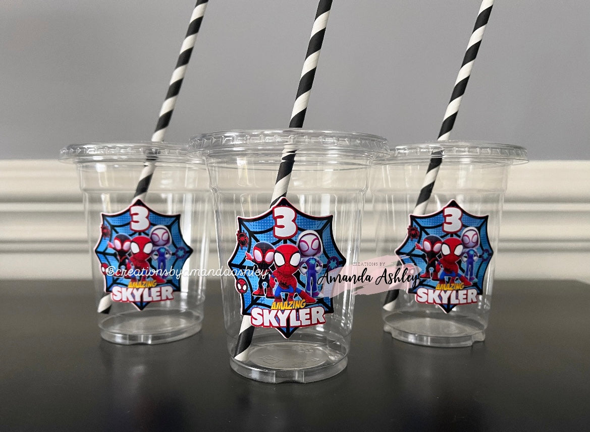 Spidey and Friends Party Cups