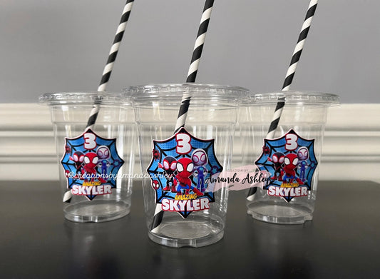 Spidey and Friends Party Cups