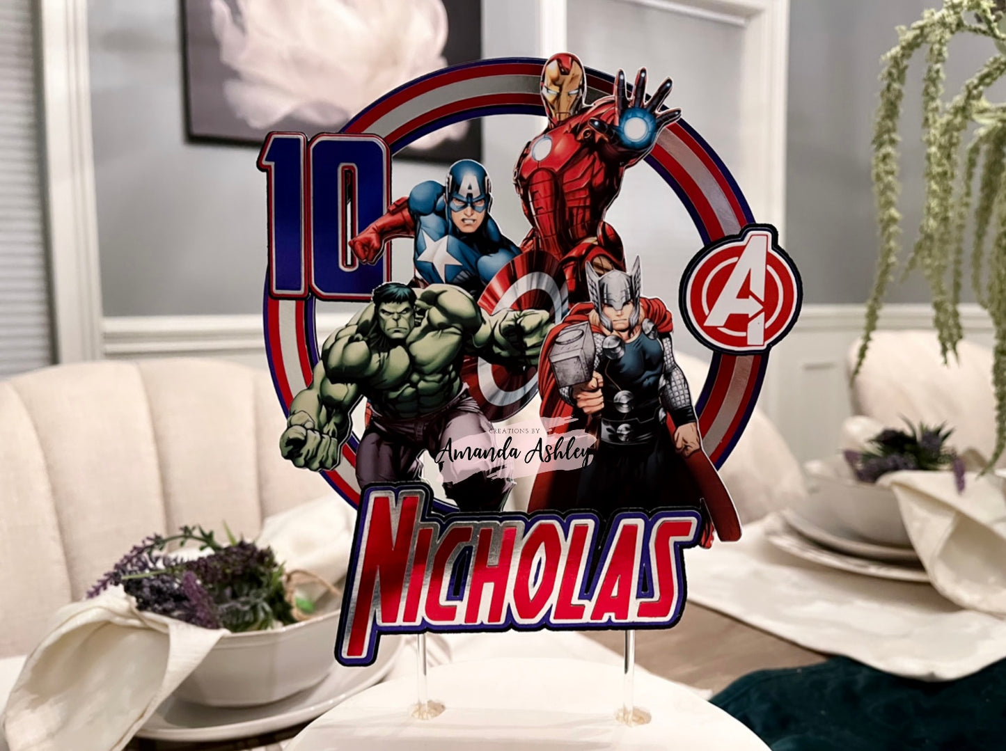 Superheroes Cake Topper