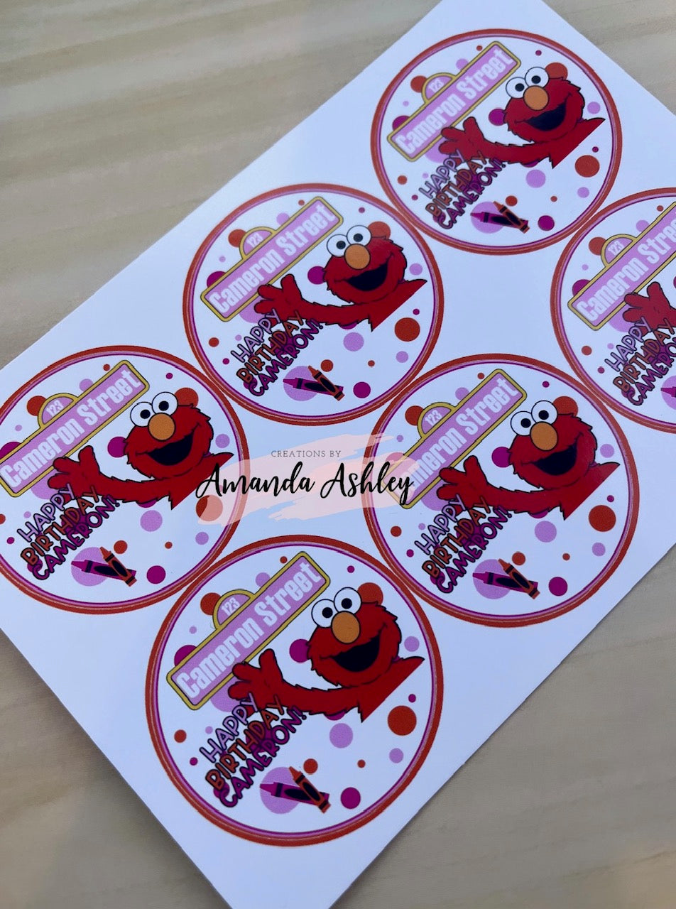 Elmo Sesame Street Favor Stickers