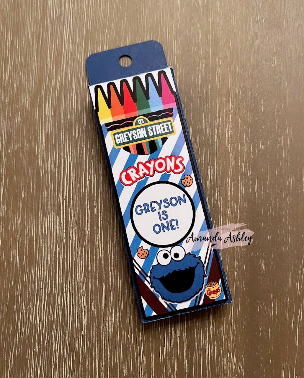 Cookie Monster Crayon Favors