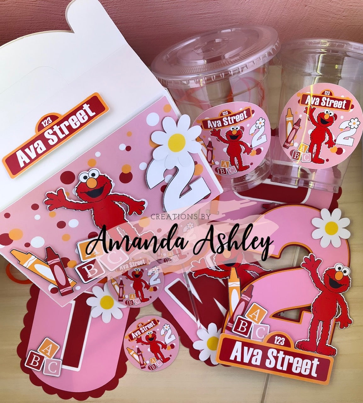 Pink Elmo Mini Party Bundle