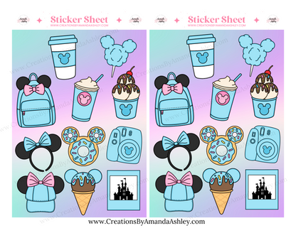 Magical Park Doodle Sticker Sheets