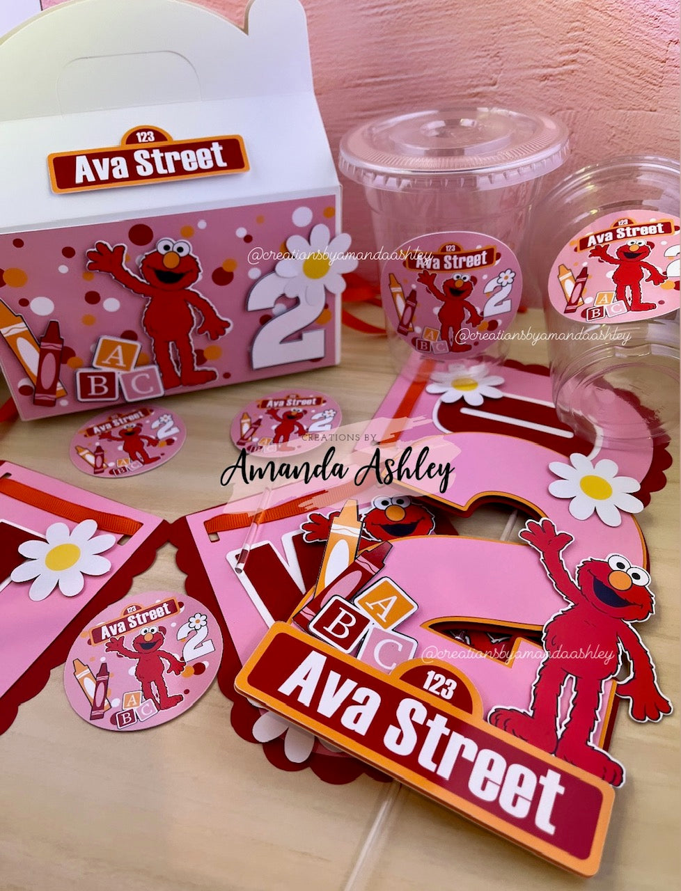 Pink Elmo Mini Party Bundle