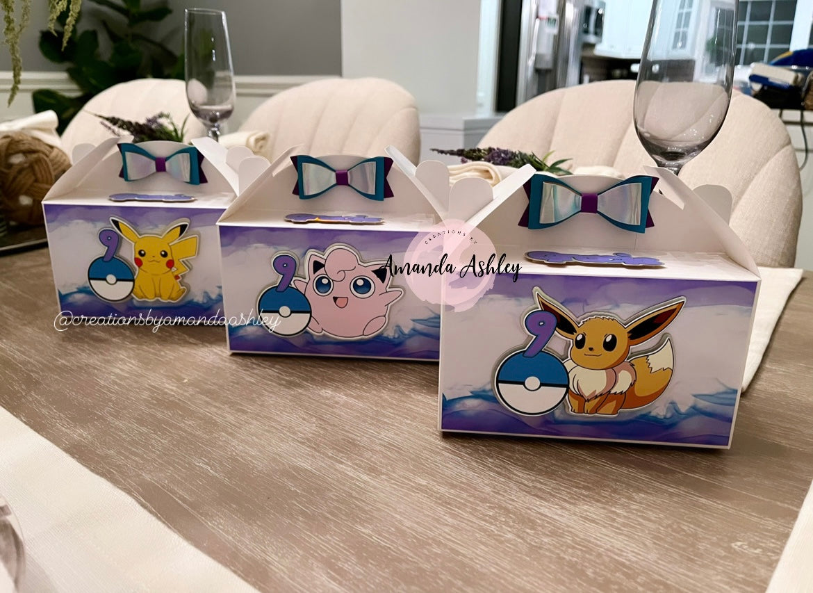 Pokemon Favor Boxes