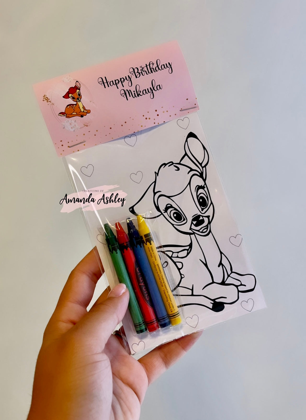 Bambi Coloring Favors