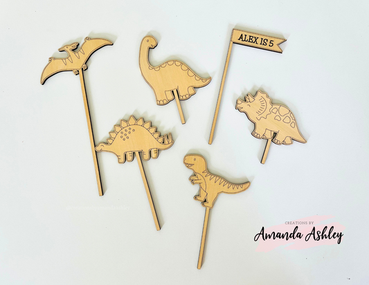 Dinosaur Cake Toppers