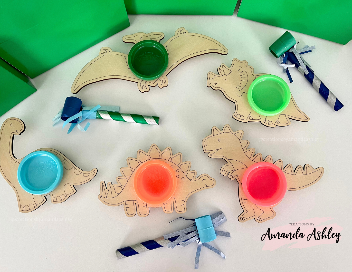 Dinosaur Play-Doh Favors