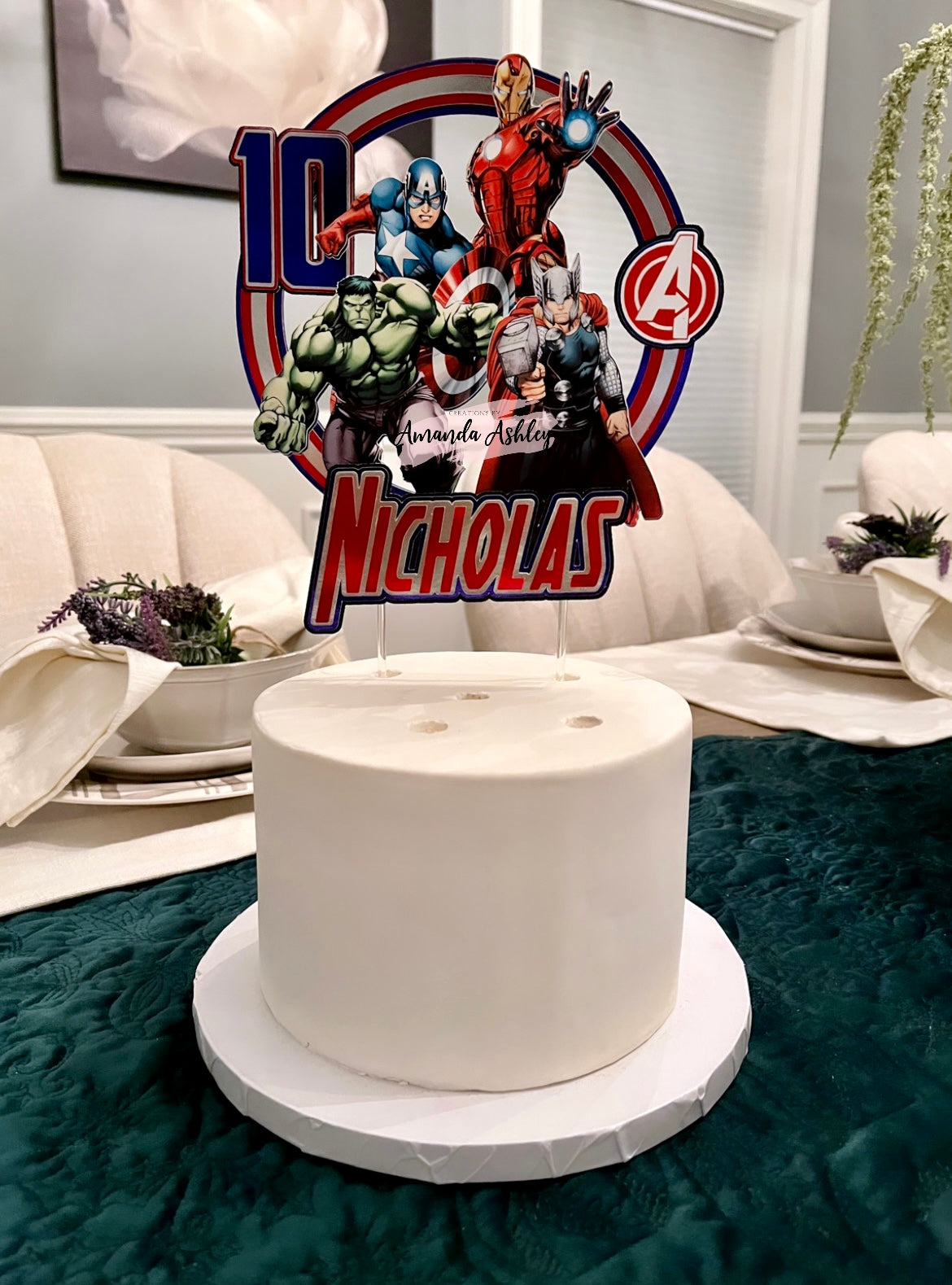 Superheroes Cake Topper