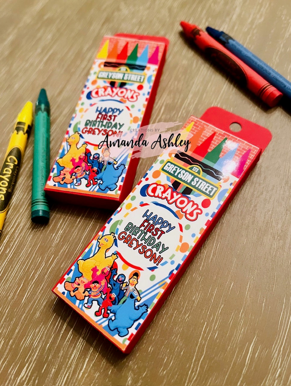 Sesame Street Elmo Crayon Favors