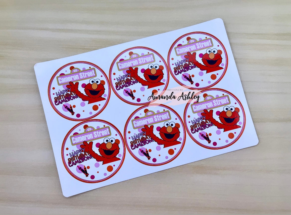 Elmo Sesame Street Favor Stickers