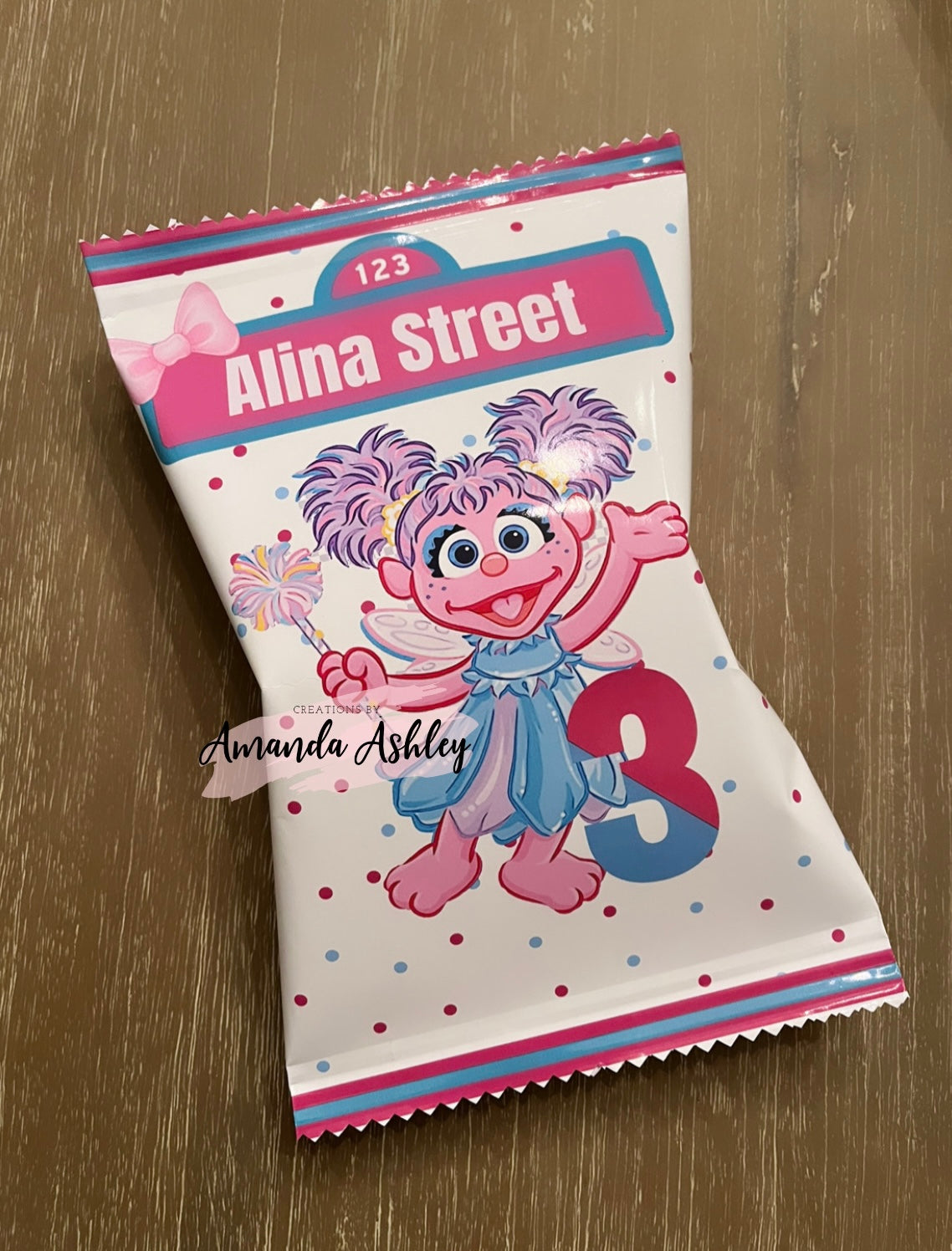 Abby Sesame Street Themed Chip Bags