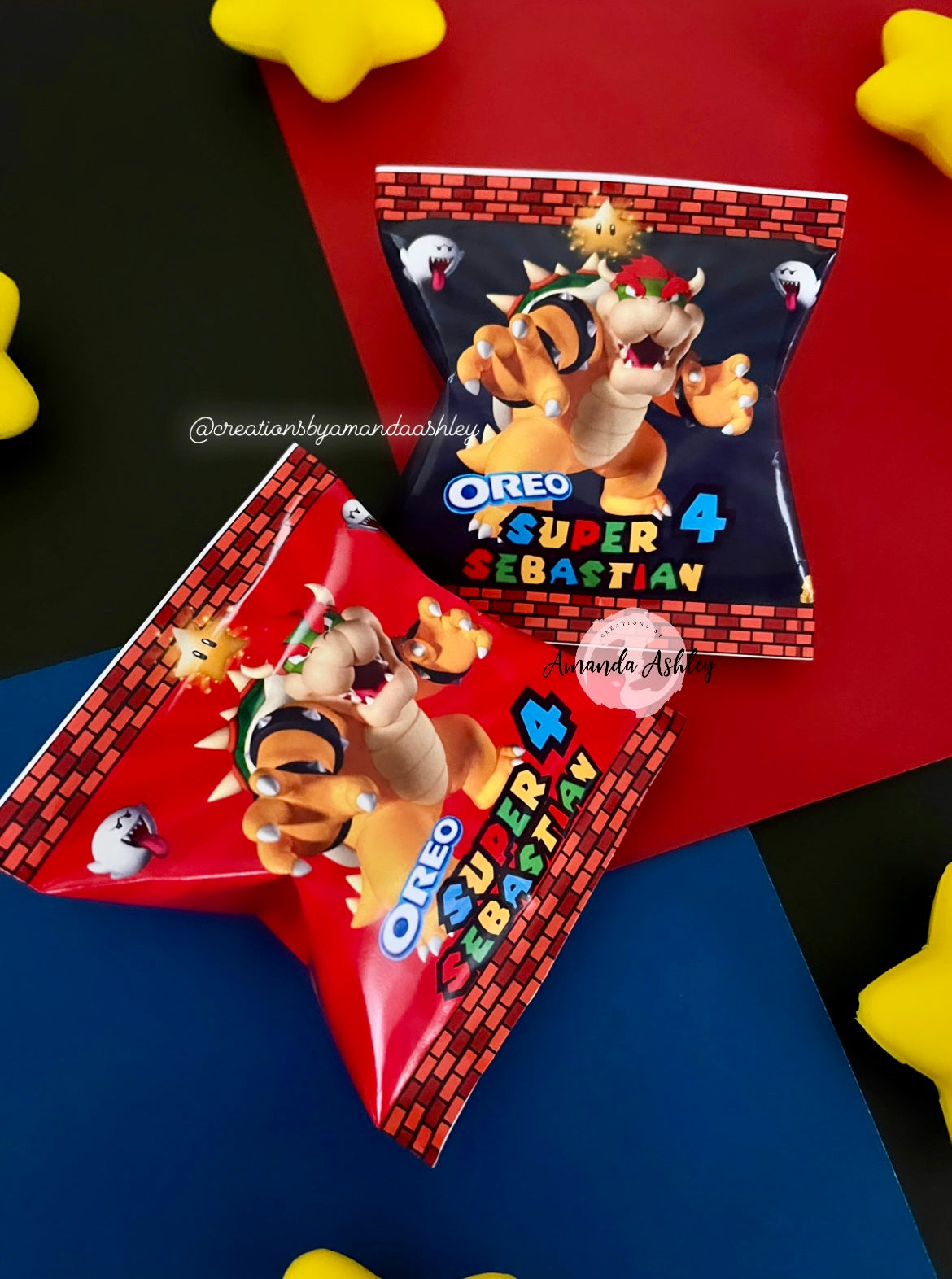 Bowser/Super Mario Themed Mini Oreos