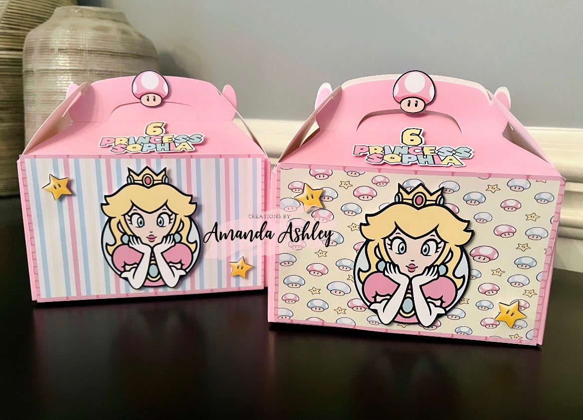 Princess Peach Favor Boxes