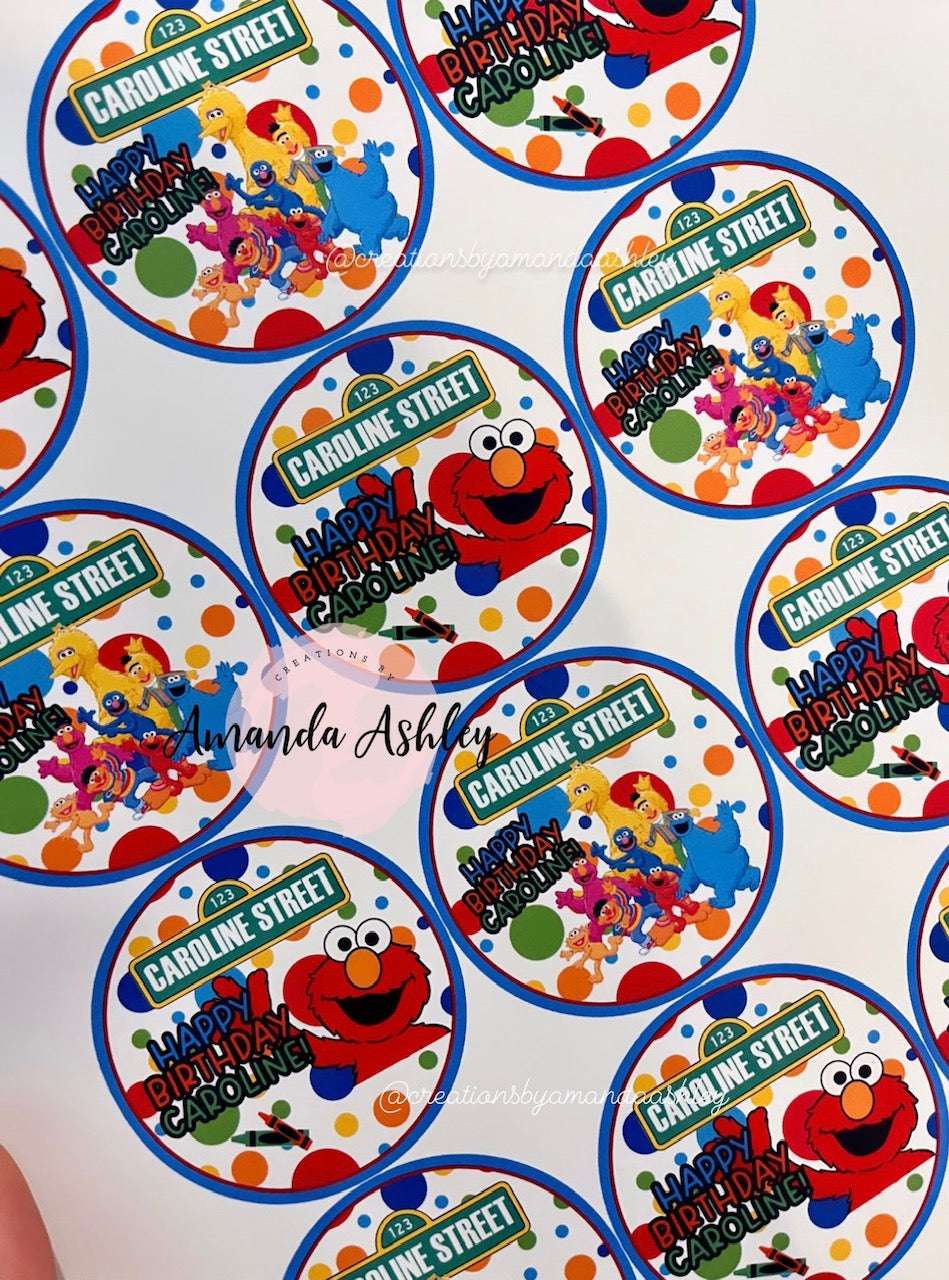 Sesame Street Favor Stickers