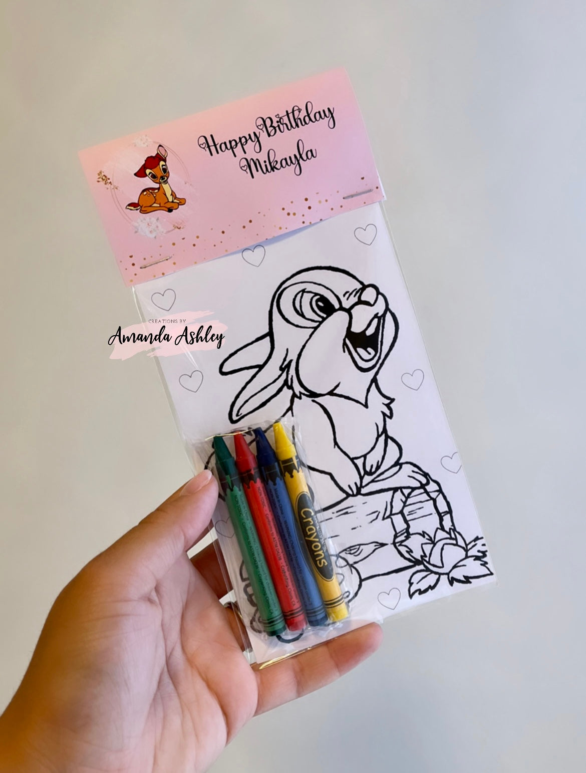 Bambi Coloring Favors