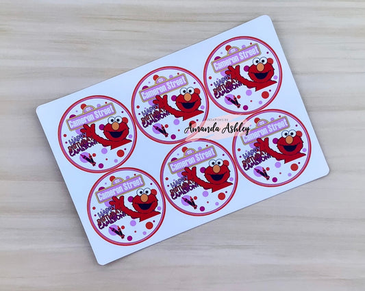 Elmo Sesame Street Favor Stickers