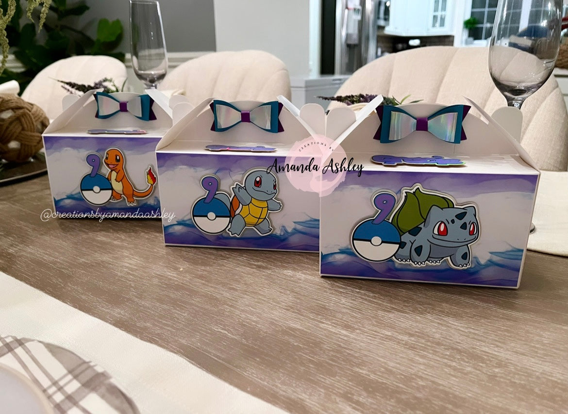 Pokemon Favor Boxes