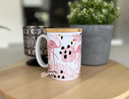 Flamingo Bamboo Coffee Mug