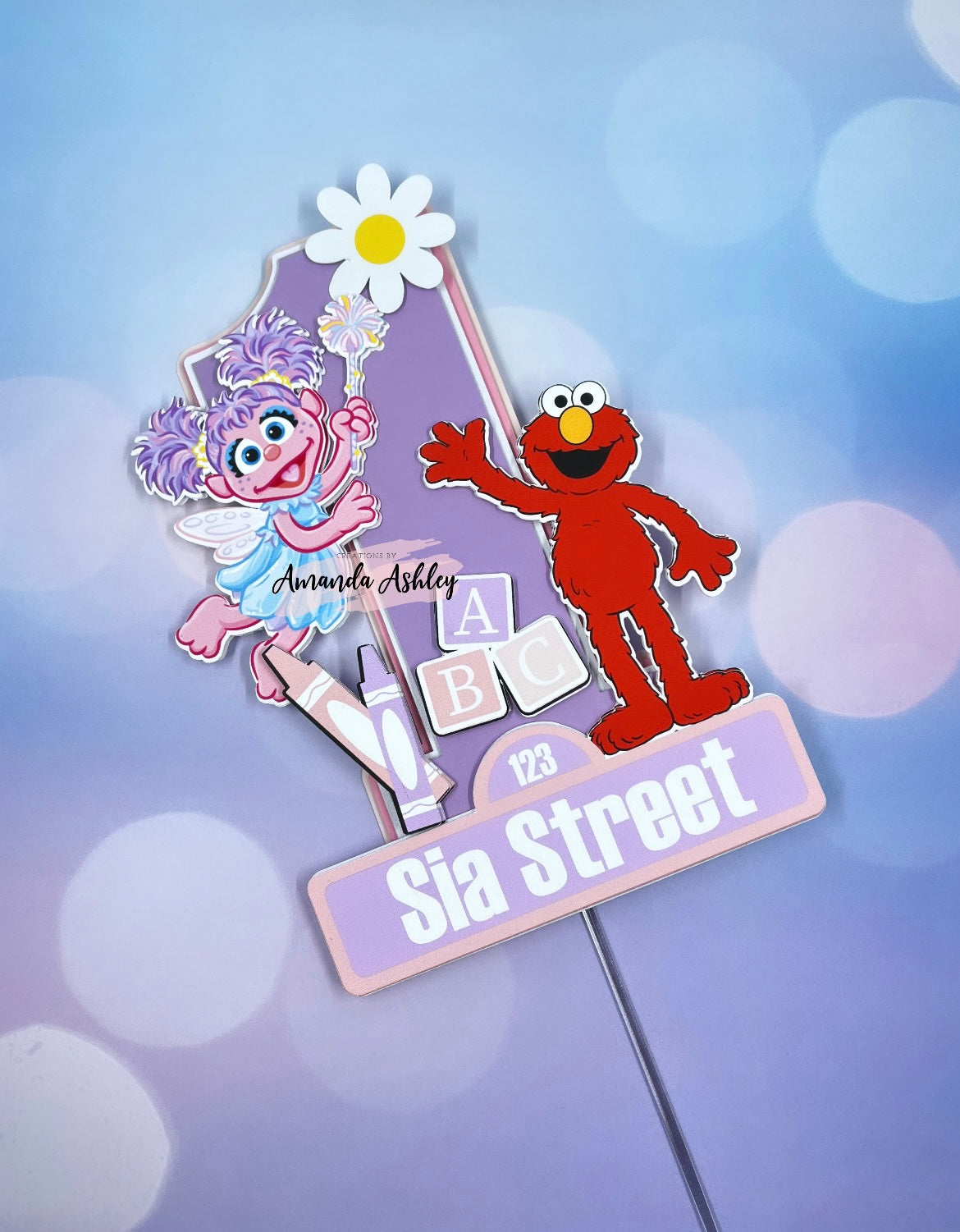 Abby and Elmo Cake Topper