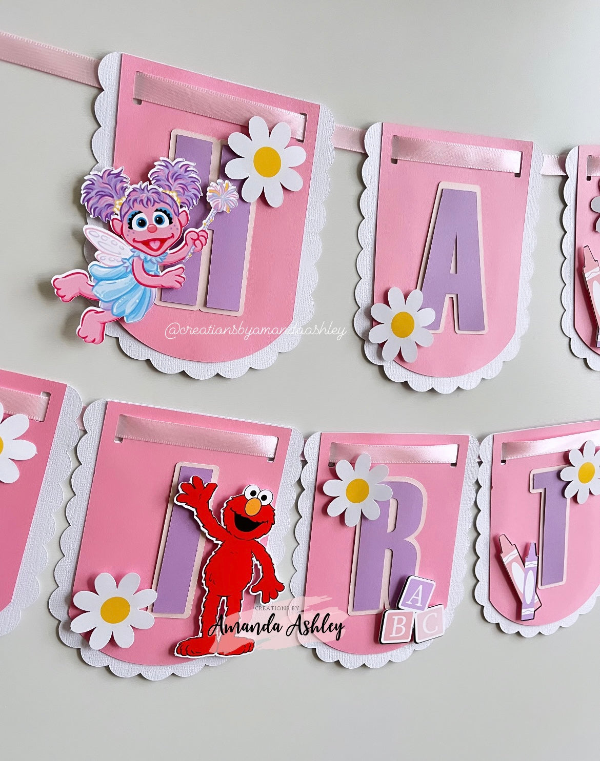 Abby & Elmo Birthday Banner