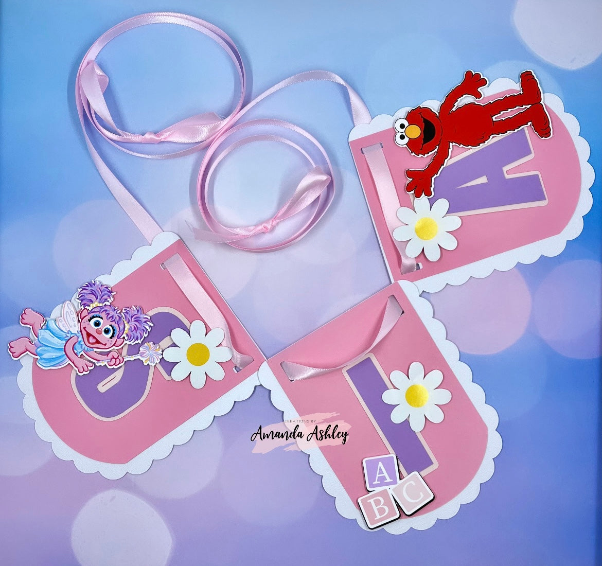 Abby & Elmo Birthday Banner