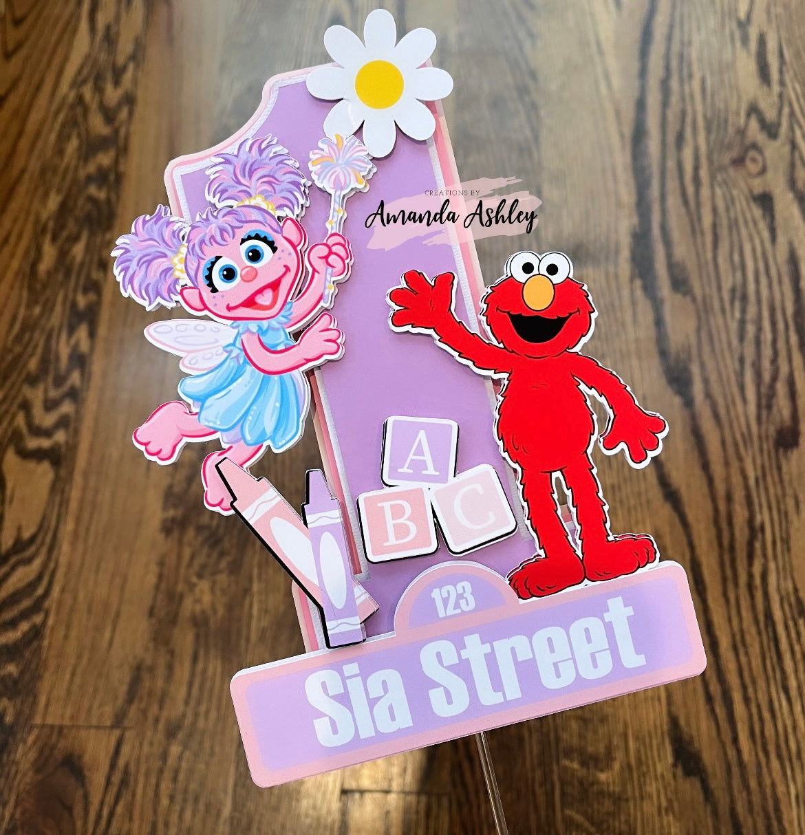 Abby and Elmo Cake Topper