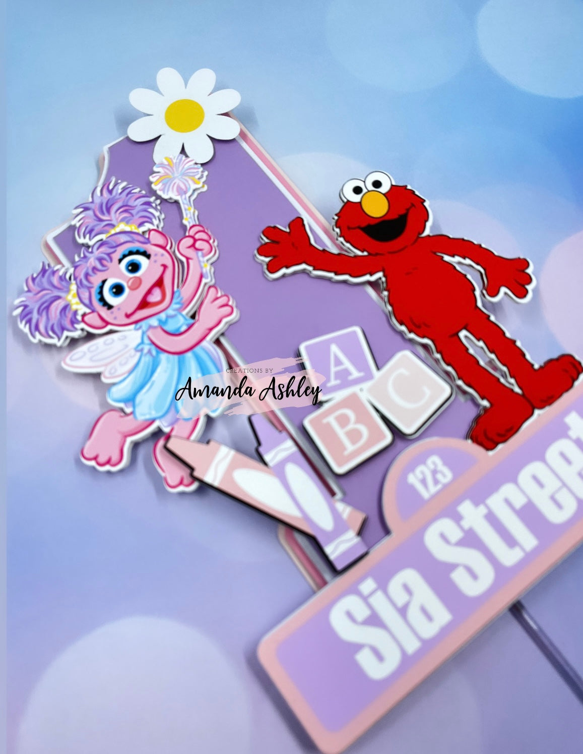 Abby and Elmo Cake Topper