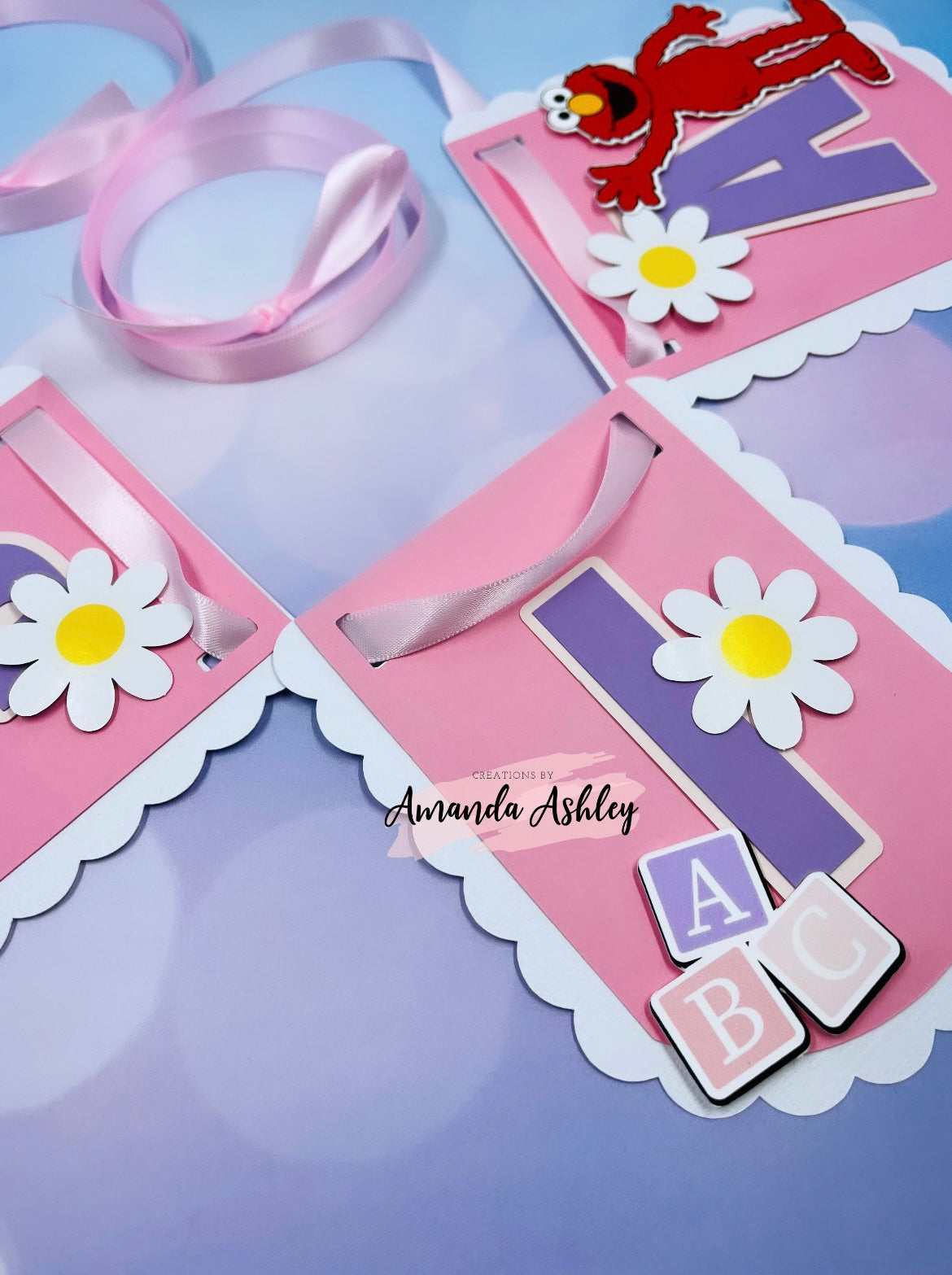 Abby & Elmo Birthday Banner