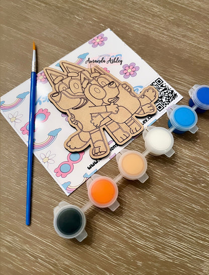 Bluey & Bingo Paint Favors