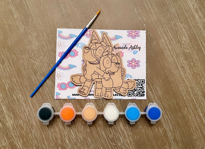 Bluey & Bingo Paint Favors