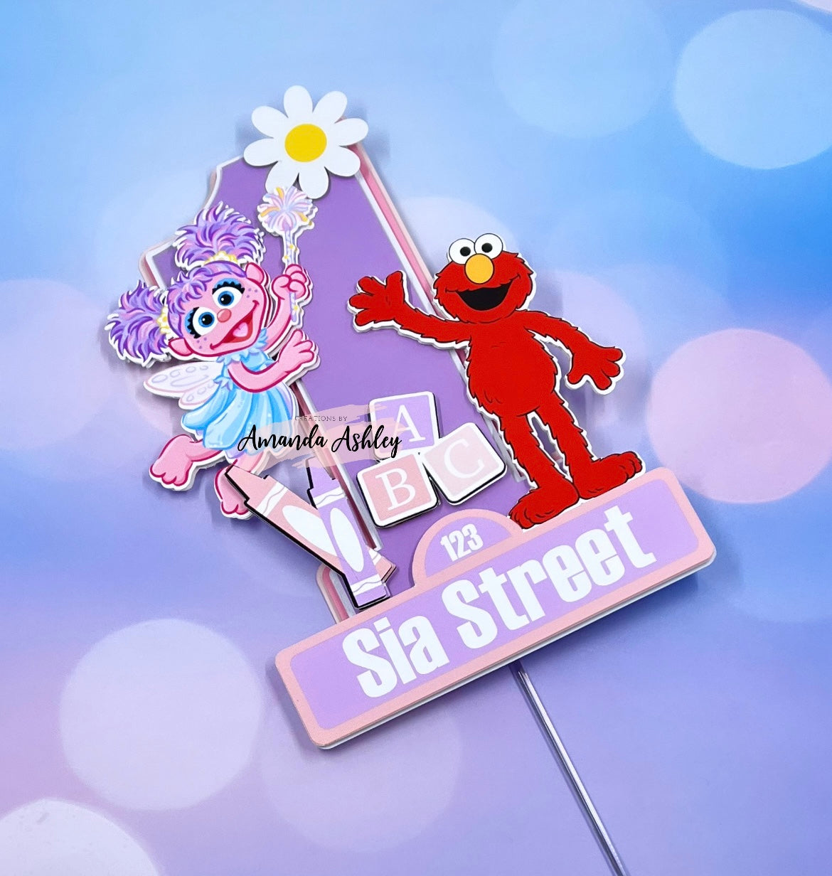 Abby and Elmo Cake Topper