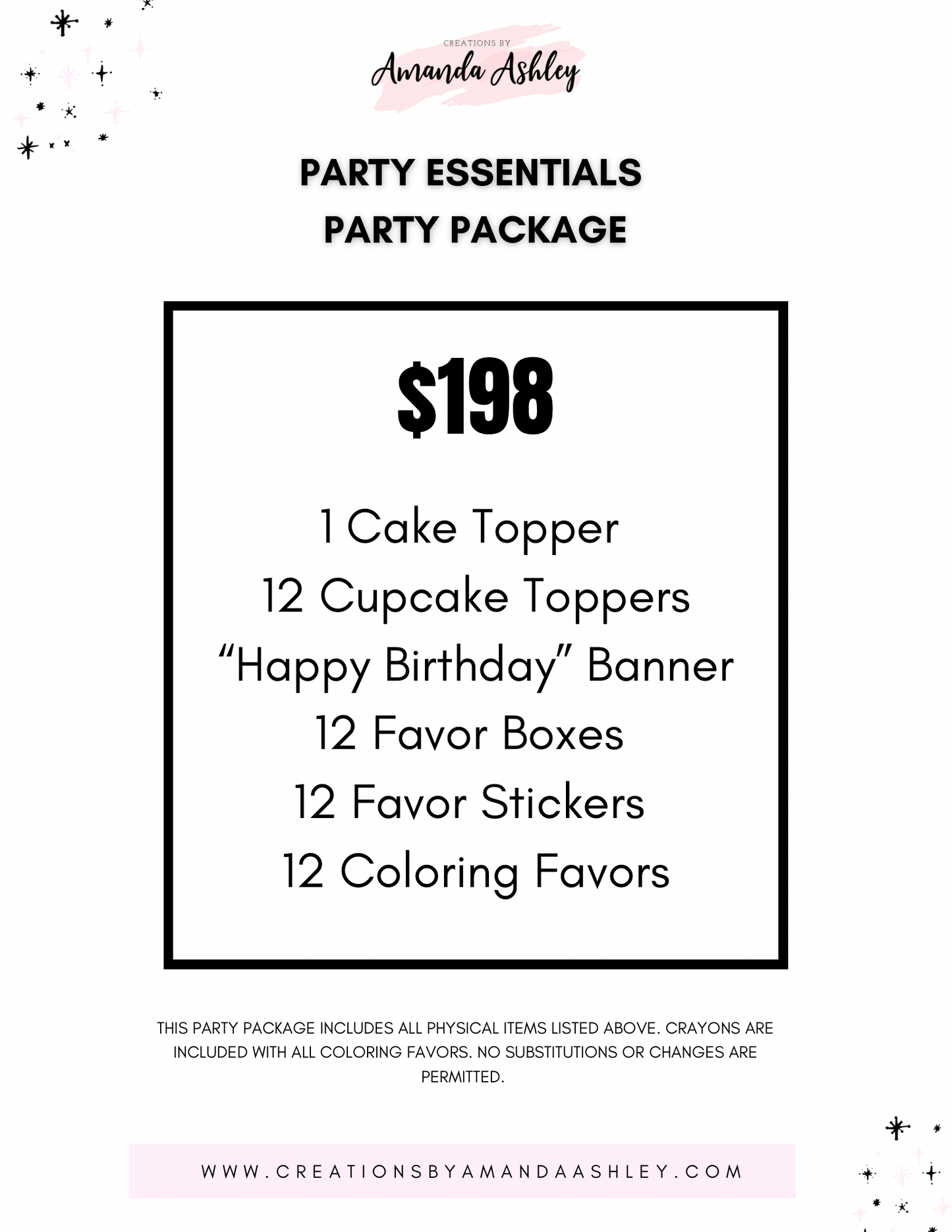 Party Essentials Party Package