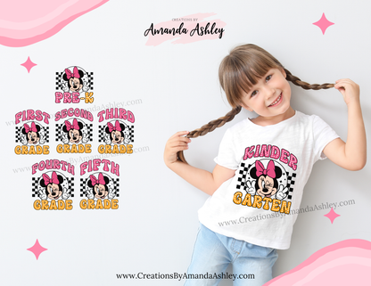 Minnie Mouse School Grade T-Shirt