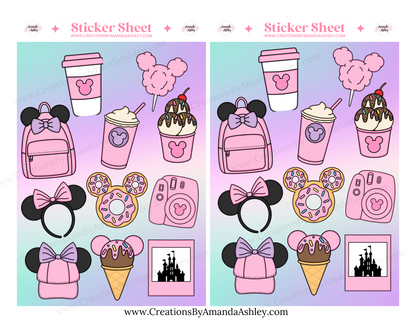 Magical Park Doodle Sticker Sheets