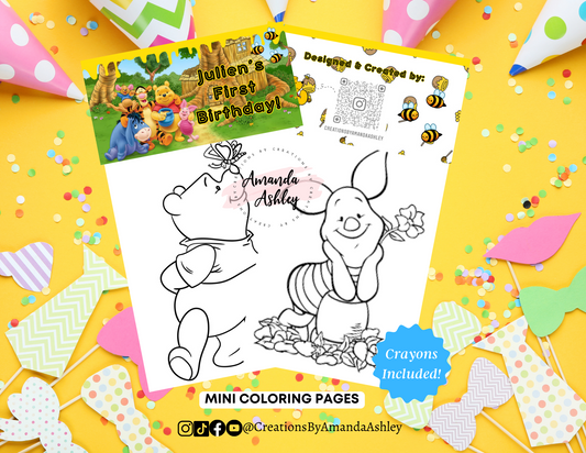 Pooh Bear Coloring Favors