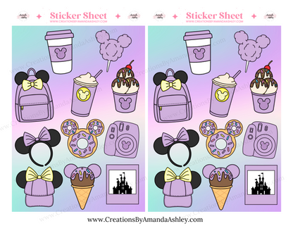 Magical Park Doodle Sticker Sheets